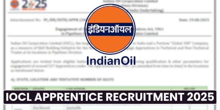 IOCL Apprentice Recruitment 2025: Vacancies, Eligibility Criteria and Application Fee!