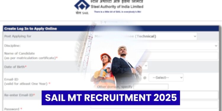 SAIL MT Recruitment 2025 for 124 Vacancies, Eligibility Criteria, Apply Online
